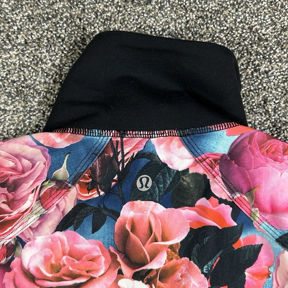 Lululemon Asana Secret Garden Jacket Womens 2 Floral Full Zip Athleisure Workout - Picture 6 of 12